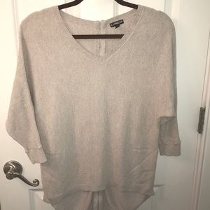 Express zip-back sweater